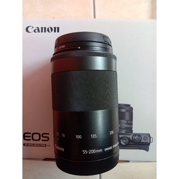 LENSA TELE CANON EF M 55-200MM STM FOR CANON EOS M,M3 M5 M6 M10 M50 M100