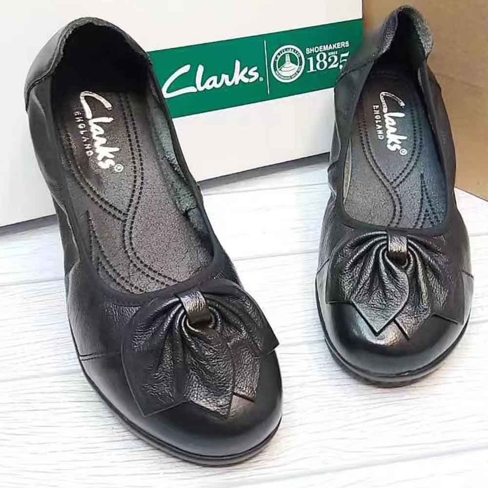 Clarks new pita Sepatu  woman  Sepatu Wanita  melati flat wanita kulit asli