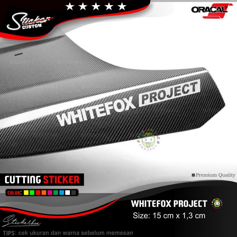 whitefox project sticker cutting motor stickerbae4