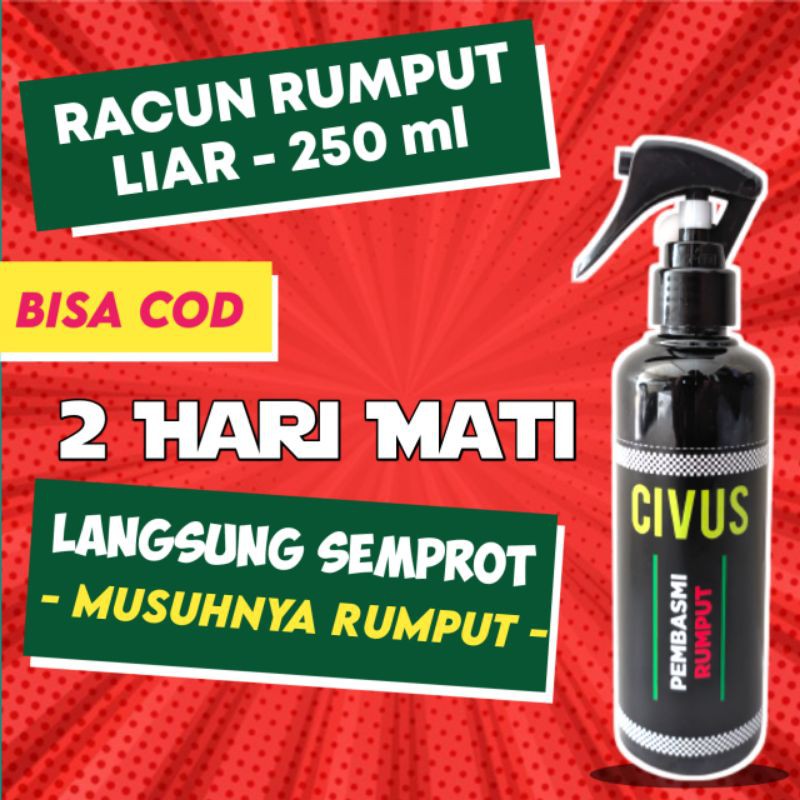 Obat Pembasmi Rumput Liar Ampuh Ilalang dan Gulma Civus 250 ml