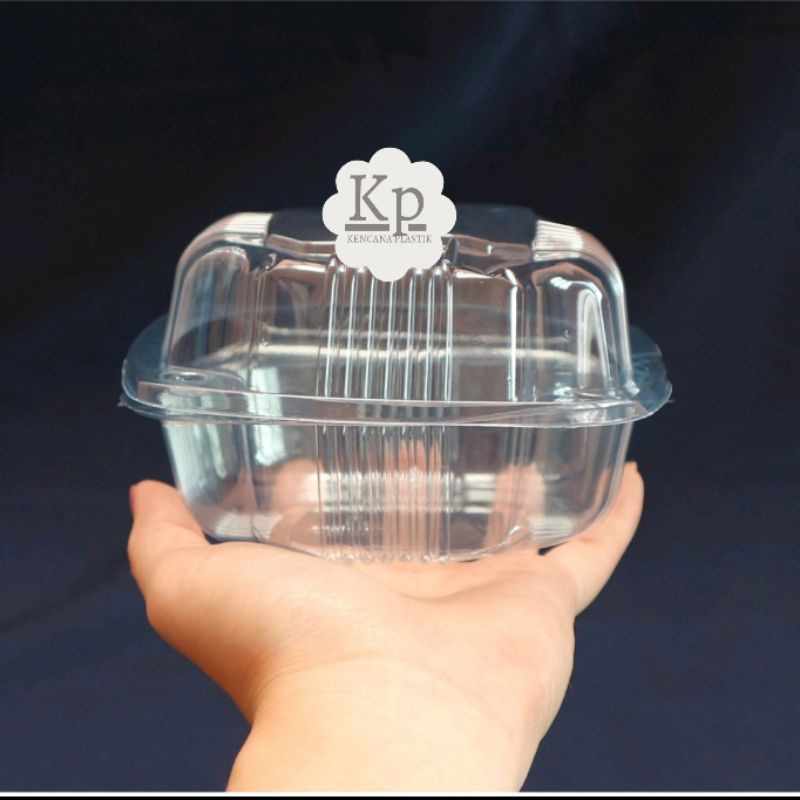 MIKA BURGER PLASTIK 50 PCS / MIKA PLASTIK KUE/ MIKA BUAH SALAD