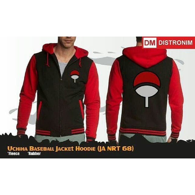 JAKET UCHIHA REGLAN / JAKET ANIME / JAKET SWEATER ANIME MURAH