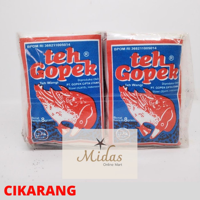 

Teh Gopek Biru 10 X 8 gram