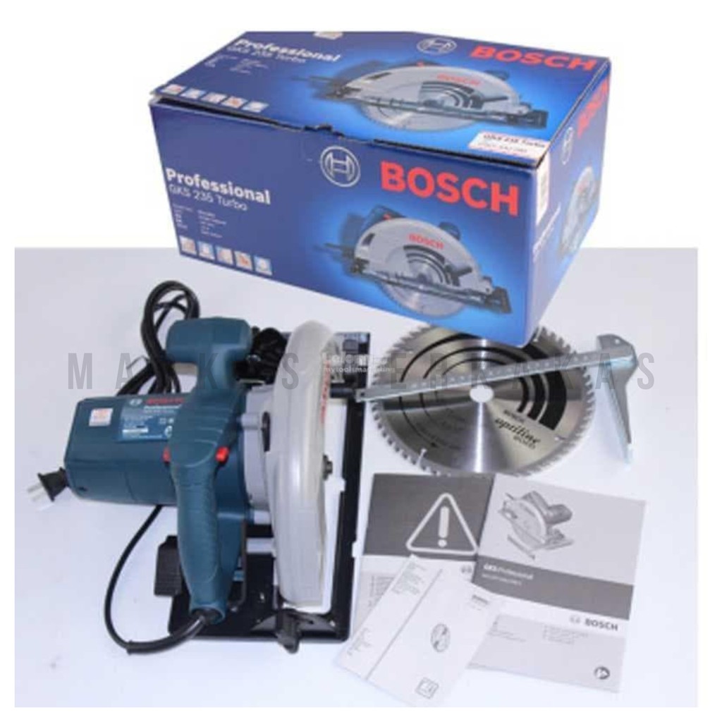 Bosch Circular Saw GKS 235 Turbo - Gergaji Kayu 9" Bosch GKS235 TURBO