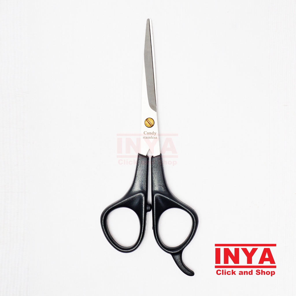 GUNTING RAMBUT CANDY 6.5 INCH - STAINLESS BARBER SCISSORS