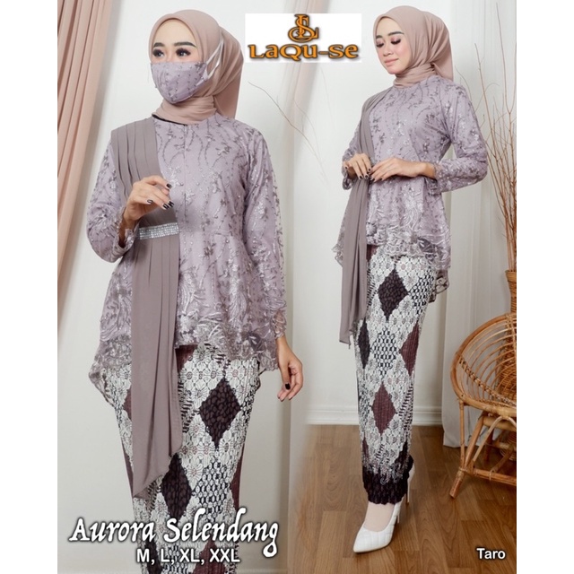 Kebaya Aurora Selendang Stelan Kebaya Slendang Set Kebaya Wisuda Kebaya Modern Atasan Kebaya Blouse Kebaya Terbaru By Laquse Kebaya