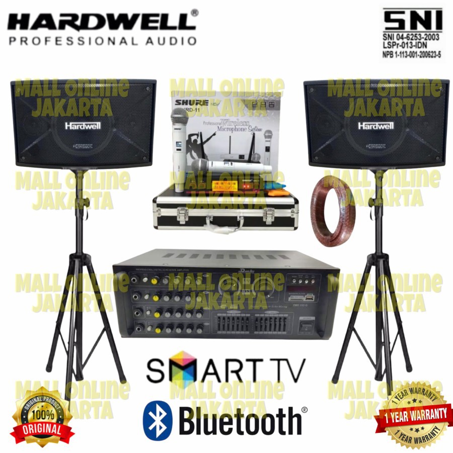 Paket Karaoke Hardwell 10 inch Original salon Sound system Rumah