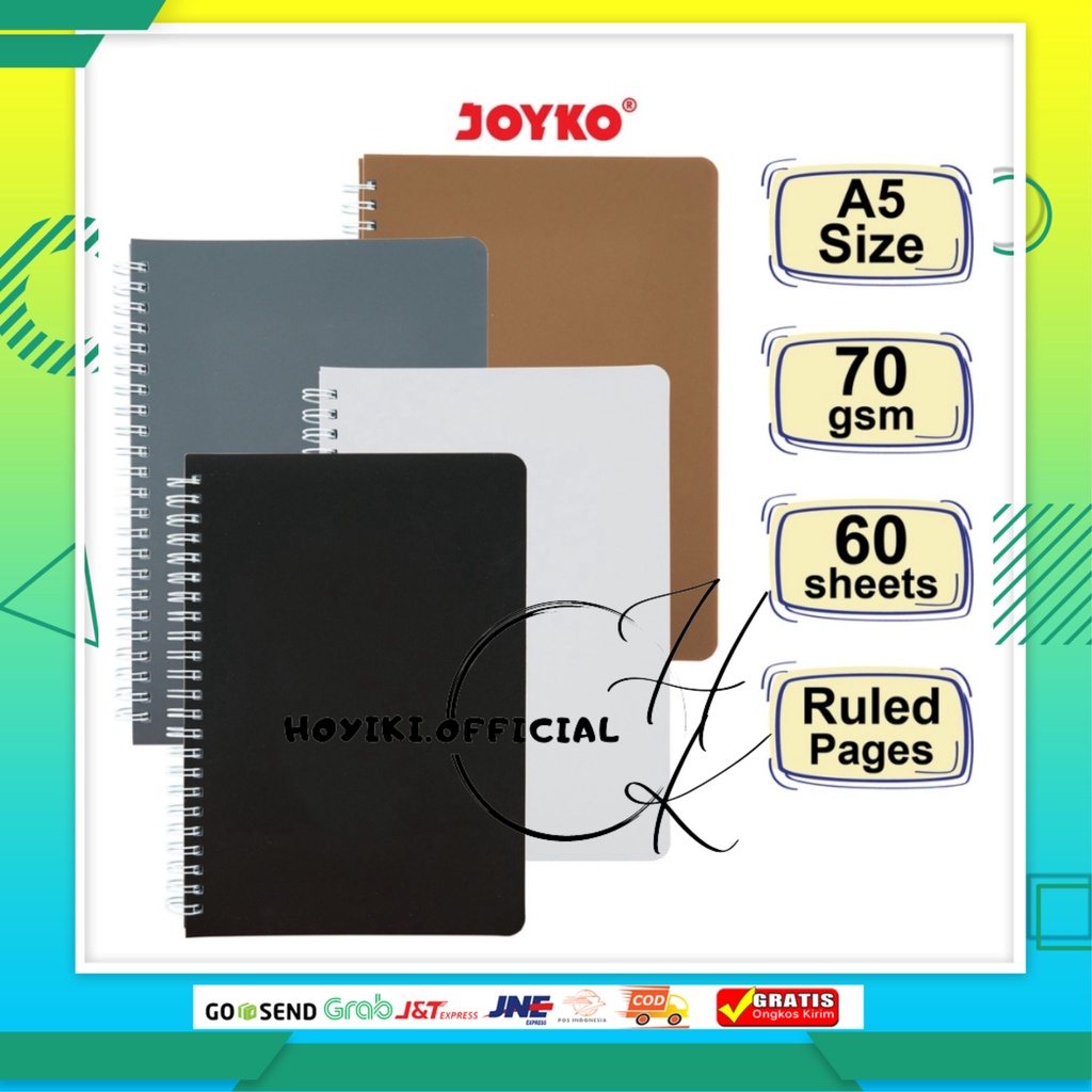 

JOYKO Ruled Notebook Diary Agenda Buku Catatan Bergaris Joyko NB-690 A5 60 Lembar