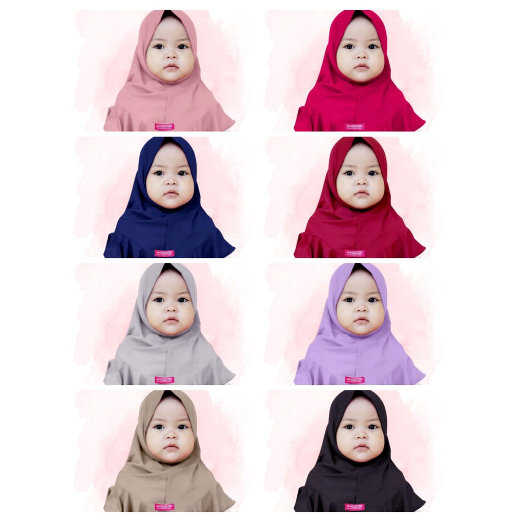 PROMO RAMADHAN Jilbab Bayi Muslim, Kerudung Bayi, Hijab Bayi Model Instan Shafeeya Alsyeefa