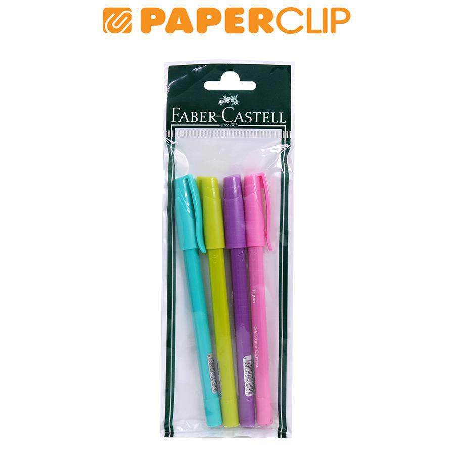 

BALLPOINT FABER CASTELL TRIPEN 547004/4 IN POUCH