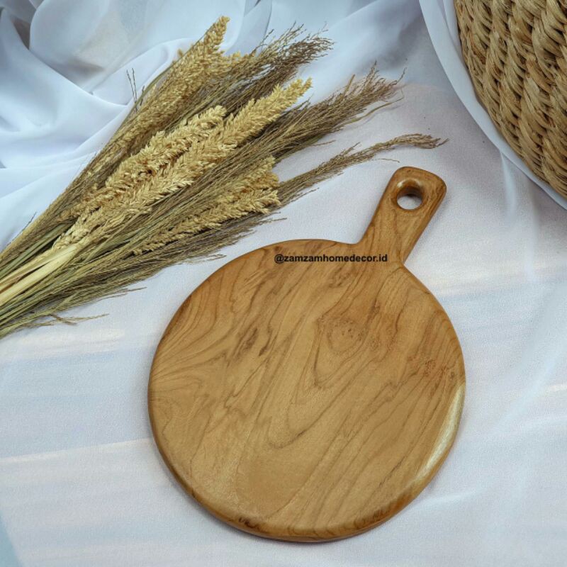 Talenan kayu/Talenan kayu jati/Talenan model pingpong/Talenan aesthetic