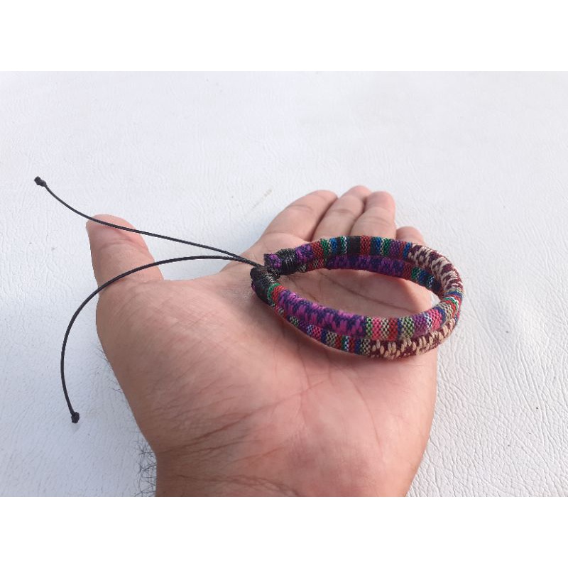 Tali Motif Tenun Tali Gelang Tenun Etnik Unik etnic ethnic indian lombok Tali Kalung Masker-D