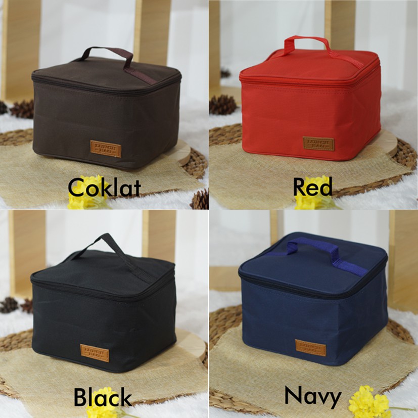 set tas bekal dan kotak makan golden sunkist bulat anti bocor food grade lunch bag waterproof