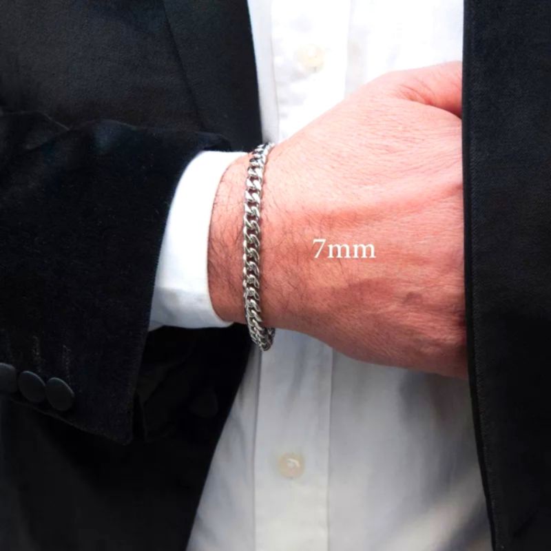 GELANG TITANIUM PRIA/WANITA MODEL RANTAI KECIL ANTI KARAT&amp;LUNTUR SELAMANYA