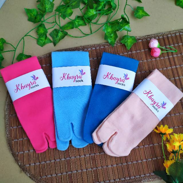 [ ECER ] KAOS KAKI JEMPOL POLOS BAHAN NILON