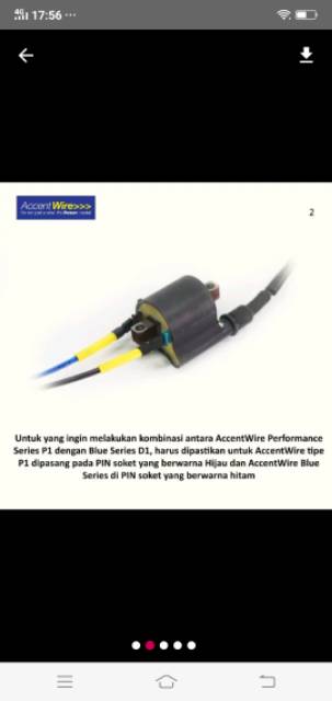 Kabel setan accent wire pengapian aki semua motor