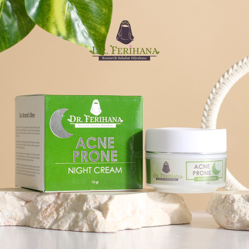 (DR.FERIHANA) ACNE PRONE NIGHT CREAM KRIM JERAWAT