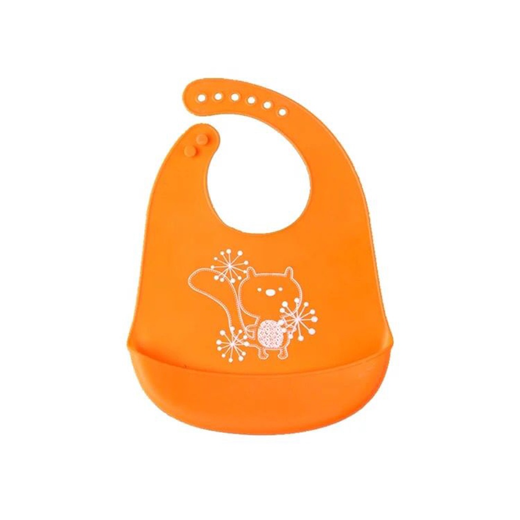 Bib bayi bahan Silicon Slabber bayi silicon premium Tatakan Makan Bayi dan Anak bahan Silikon