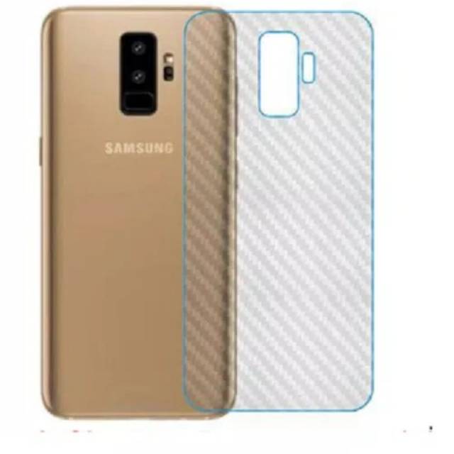 carbon fiber Samsung S9 PLUS S9+ back screen guard anti gores BELAKANG