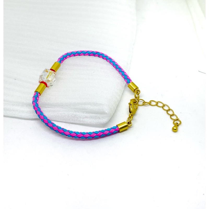 gelang tangan wanita //perhiasan //gelang kawat variasi kristal //gelang