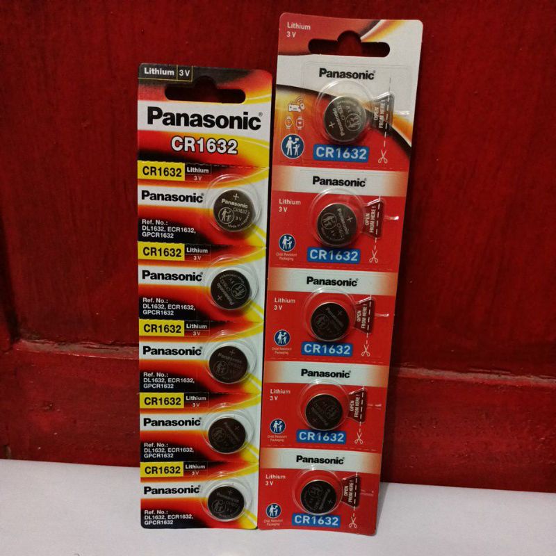 BATERAI BATRE CR 1632 PANASONIC ORIGINAL batre remot mobil batre remot motor battery jam tangan original pansonic