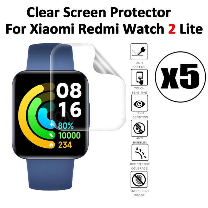 1-3pcs Film Pelindung Layar Hydrogel Transparan Lembut Untuk Xiaomi Redmi Watch S1 Color 2 Sport version