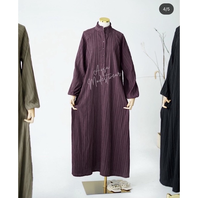 Lady Abaya @aqsamodestwear Maroon Size S