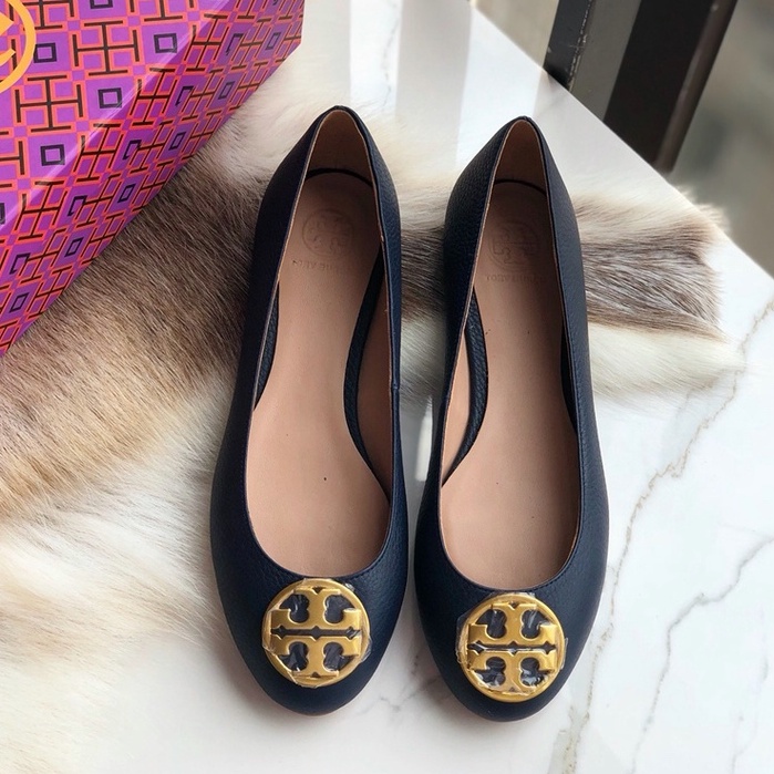 STB33-03  Original TB Navy blue   Original Women's Classic Flat Shoes Fashion Shoes Leather Shoes   xie  STB33-03