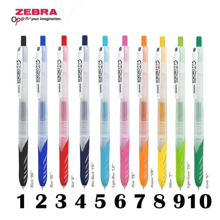

TBMO BOLPEN KOKORO GEL ZEBRA 0.5 PLUS