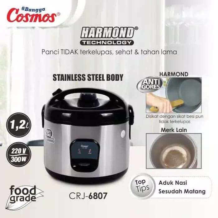 Cosmos Harmond CRJ-6807 Rice Cooker [1.2 L]
