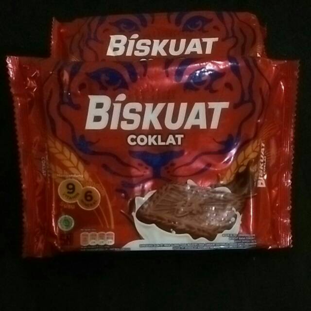 

Biskuat coklat net weight 140gram