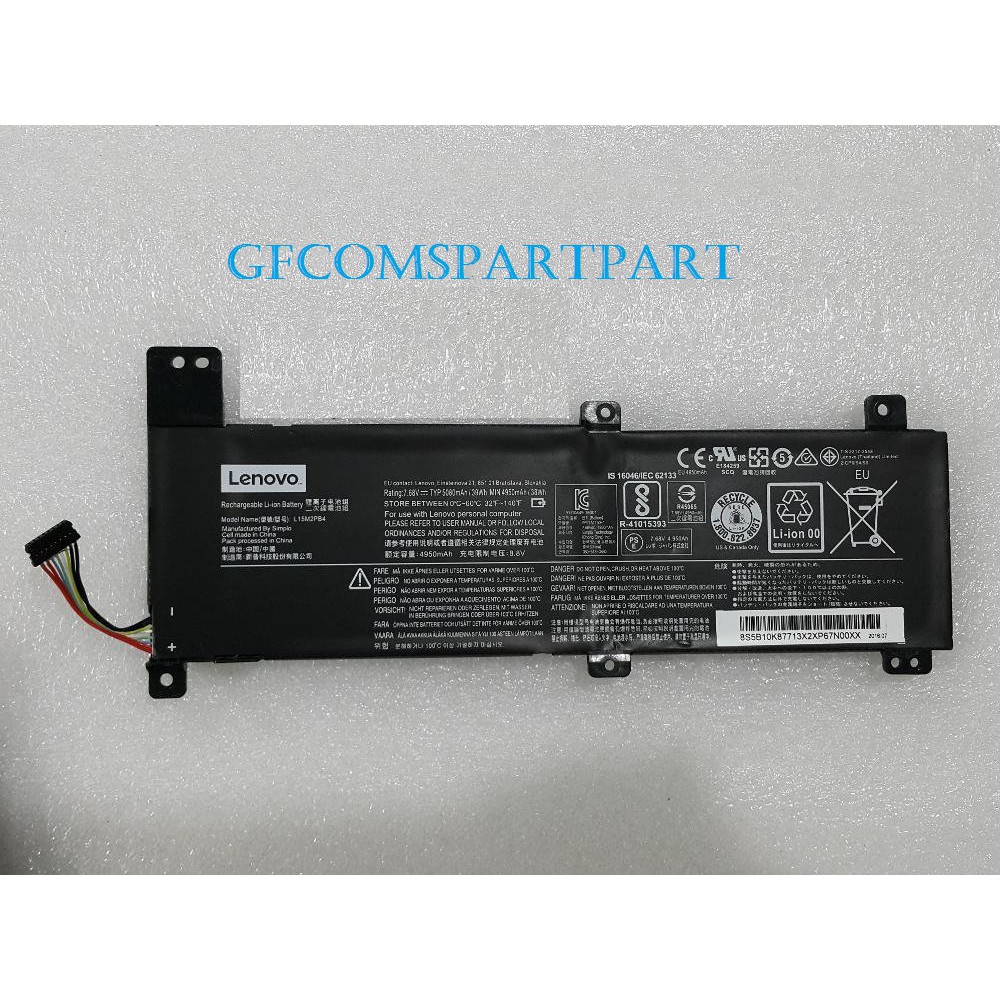 Baterai Batre Battery ORIGINAL Lenovo IdeaPad 310-14ISK 310-14IBK L15C2PB2 L15L2PB2