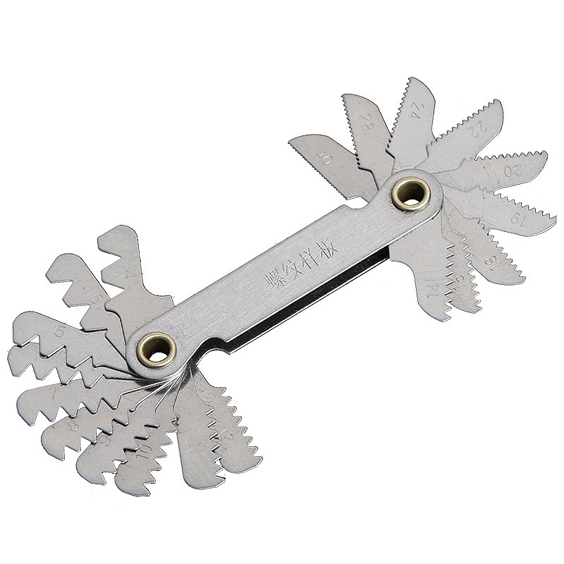 Mayitr Pengukur Bulir Baut Whitworth Metric Screw Thread Pitch Gauge Measuring Tool 60 Degree - BI1854