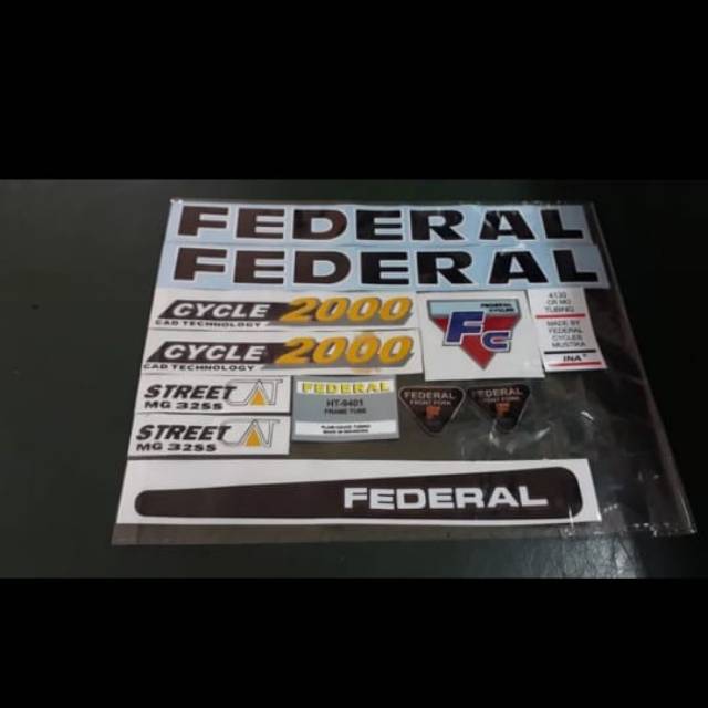 stiker federal streetcat mg 32ss