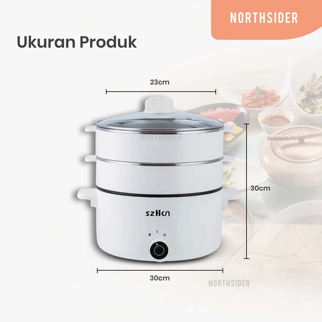 FOOD STEAMER ELECTRIC 2.5L | PANCI KUKUS LISTRIK JZ-22