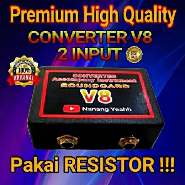 CONVERTER AUDIO SOUNDCARD V8 2 INPUT