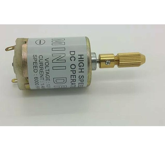 ✿ Dinamo Mini Drill High Speed 12VDC - 6000RPM ➢