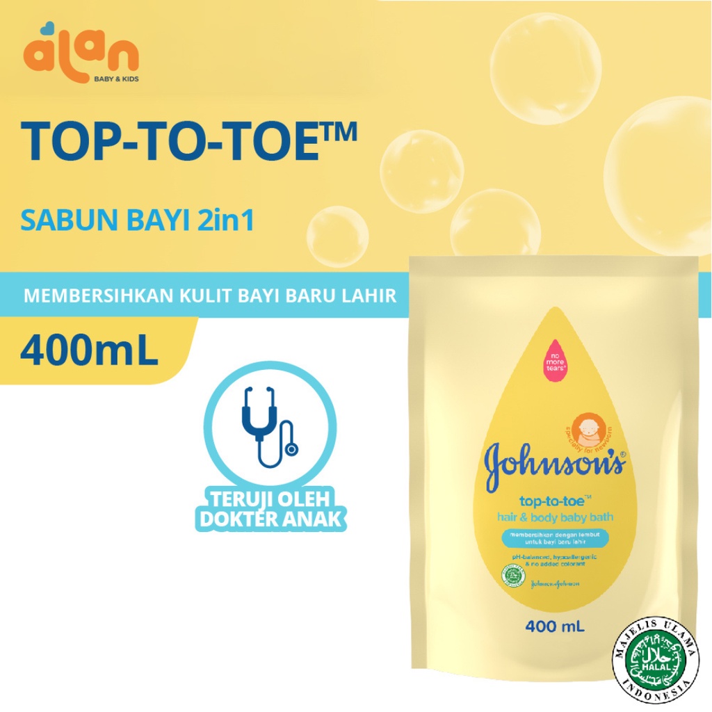 Johnson's Baby Bath All Variant Refill 375ml dan 400ml