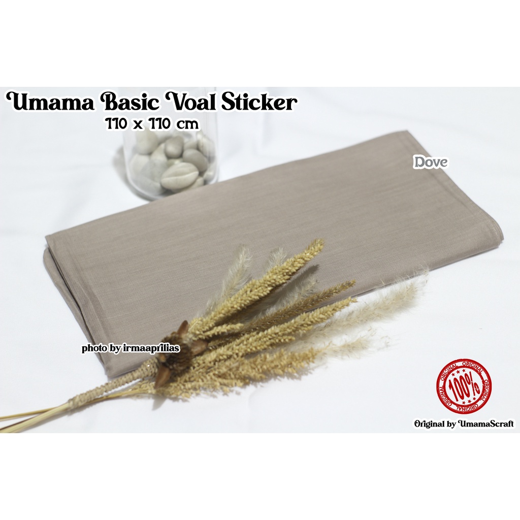 Hijab Basic Voal Umama Jilbab Segi Empat Polos Umama Kerudung Polos Segi Empat Part 2-DOVE