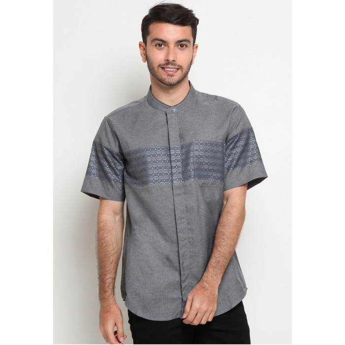 POLICE DENIM - BAJU KOKO PRIA ORIGINAL - B82C2 Koko Short Sleeve Shirt