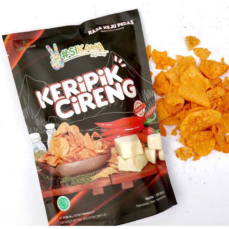 

Keripik Cireng Keju Pedas 55 gram Sikaya Kripik Cireng Pedas Nampol