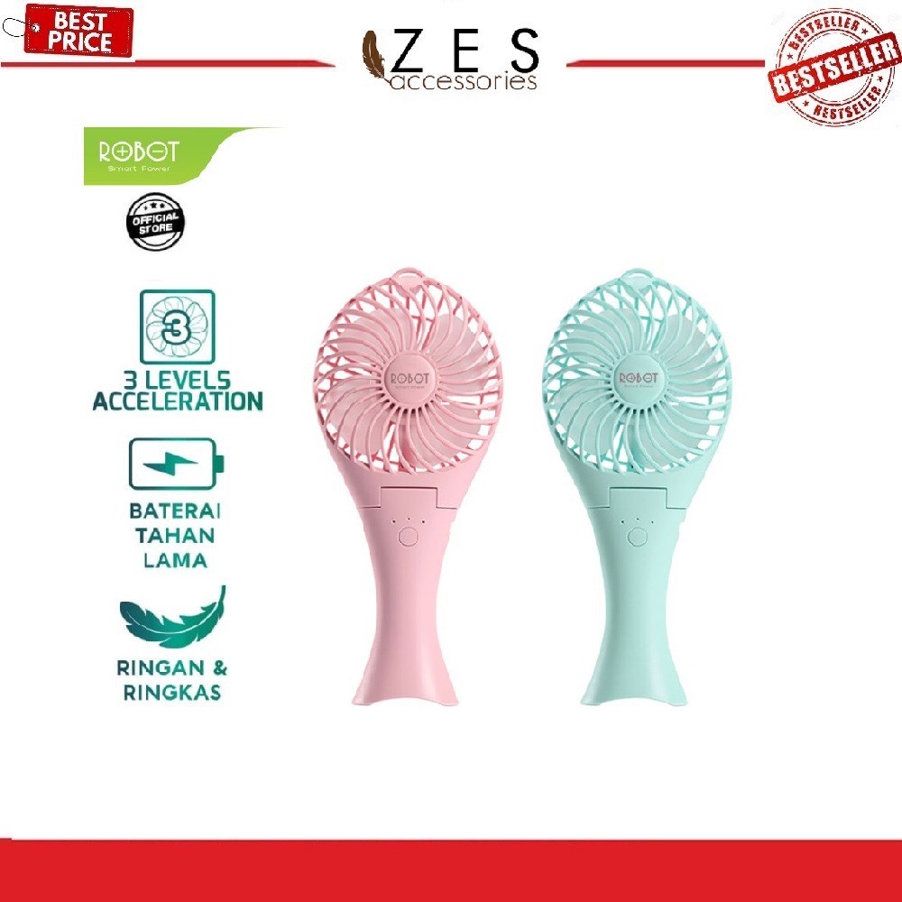 RTBF07 - MINI FAN PORTABLE ROBOT DESIGN MERMAID KIPAS ANGIN RTBF07