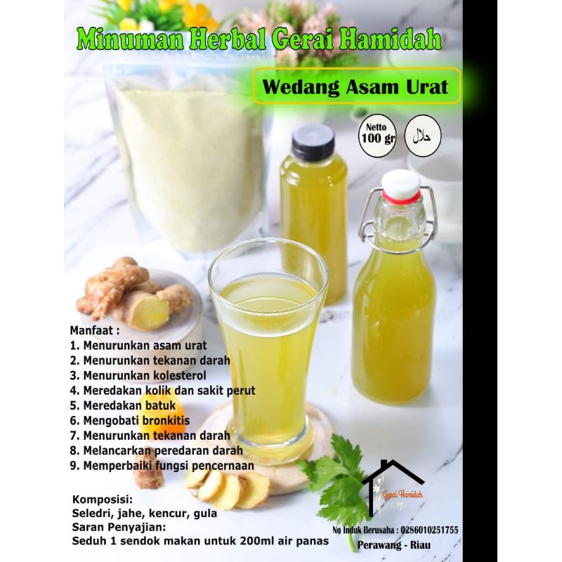 

Minuman herbal wedang asam urat
