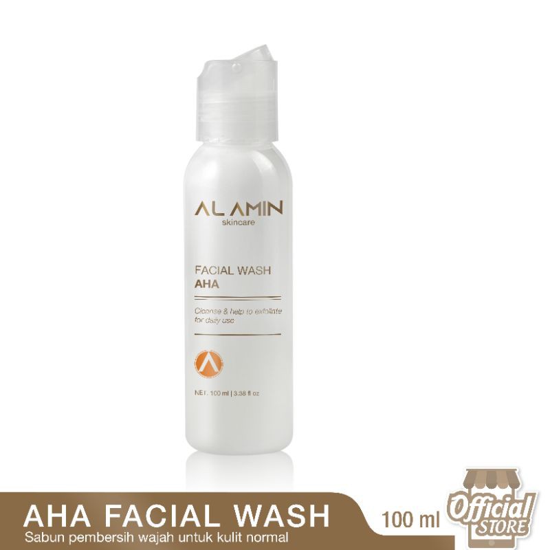 Alamin AHA Facial Wash  | Sabun Cuci Muka Kulit Normal/Flek Hitam/Pencerah |