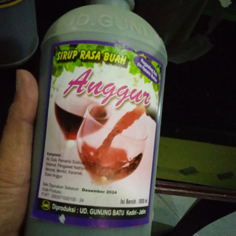 

Sirup Rasa Anggur Asli UD. Gunung Batu