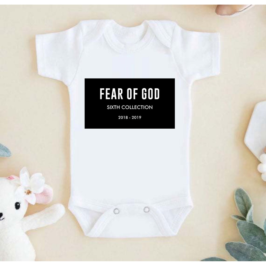 Jumper Baju Bayi Newborn Tulisan Fear of God