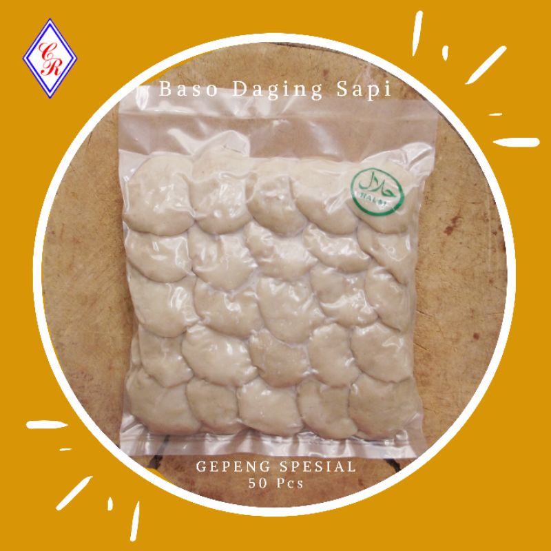

Bakso Sapi Gepeng Spesial Isi 50 / Premium / Halal
