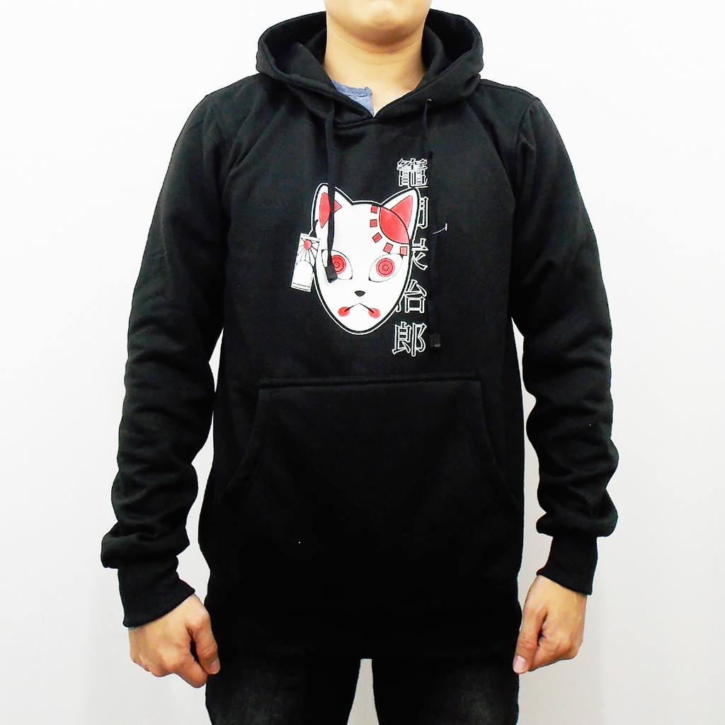 JAKET ANIME DEMON SLAYER - JAKET KIMETSU NO YAIBA - SWEATER HOODIE DEMON SLAYER - JAKET PRIA COSPLAY