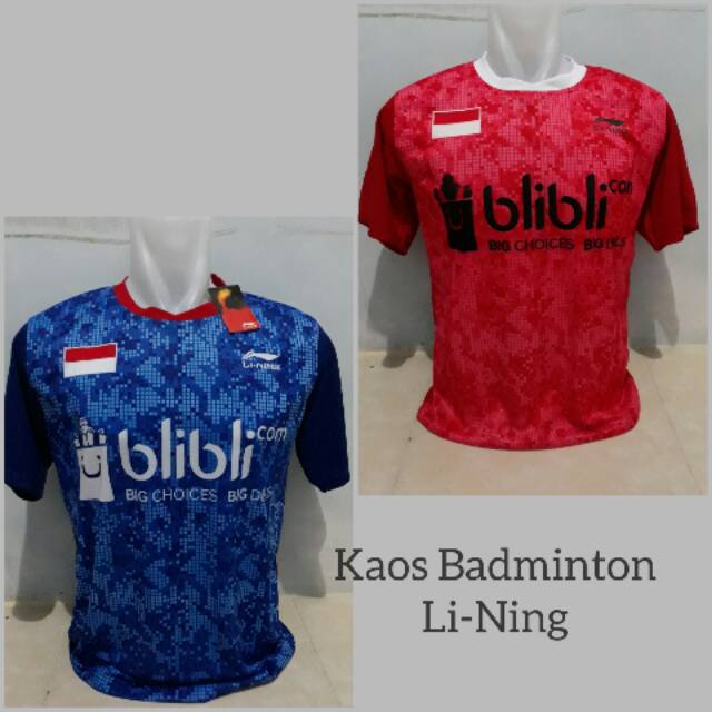 Sale Kaos Badminton motif Blibli