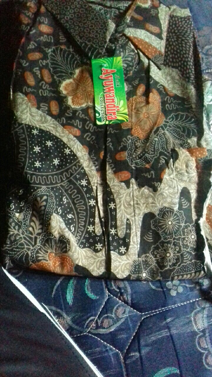 Baju Batik Pria Slimfit Merah Series Big Size M L Xl Xxl Atasan Kemeja Batik Lengan Panjang Original